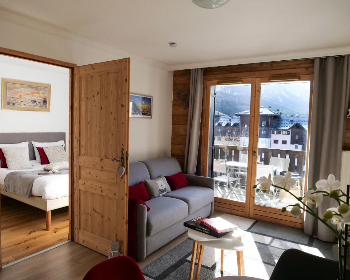 Apartmán Mont Blanc 43, Vue Mont Blanc , Balcon, Parking Chamonix Exteriér fotografie